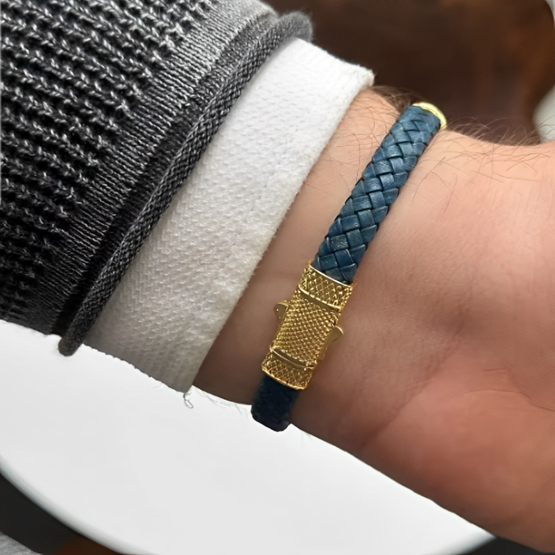 Ikoniskt läderarmband